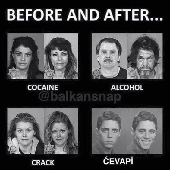 Before and After Ćevapi
