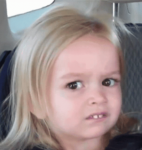 Little Girl Looking Annoyed GIF